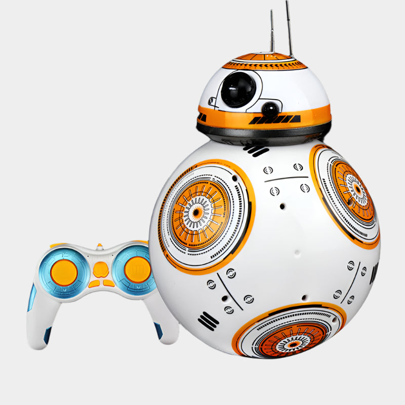 Star Wars BB-8 Robot with remote control, featuring analog sound effects, colorful lights, and realistic rolling movement