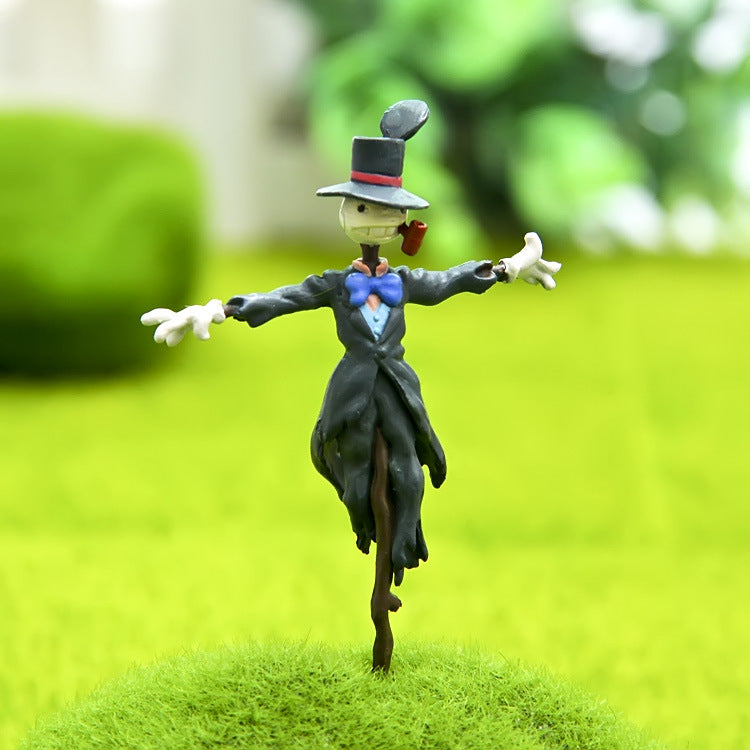 Handmade Korean scarecrow doll for micro landscape gardening