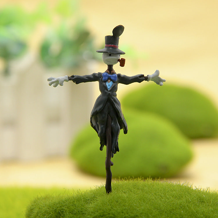 Handmade Korean scarecrow doll for micro landscape gardening