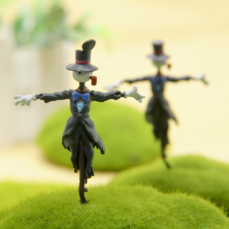 Handmade Korean scarecrow doll for micro landscape gardening