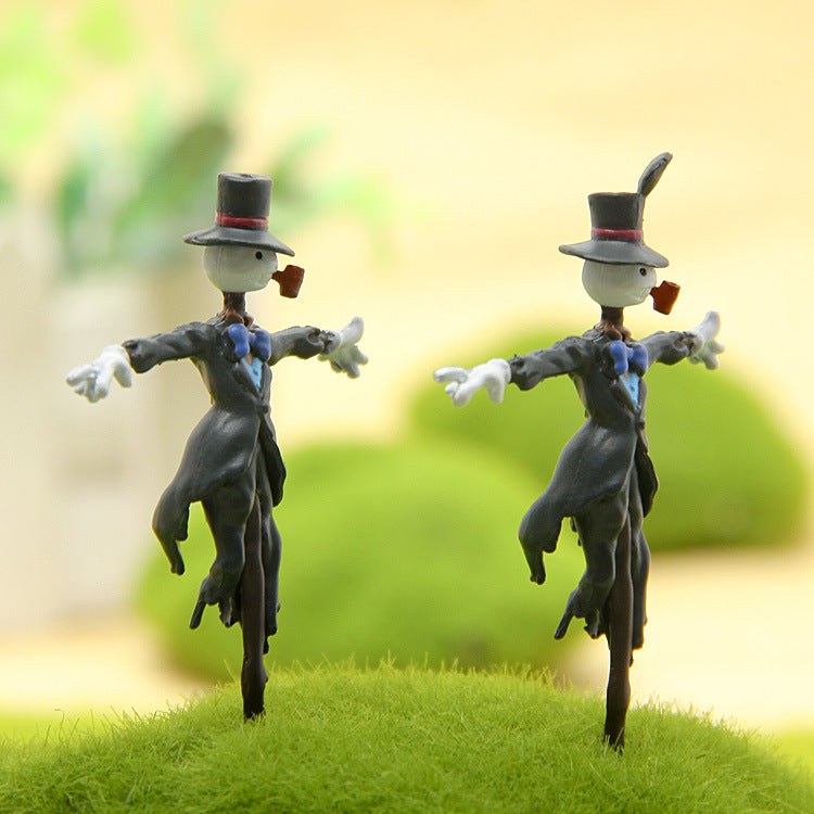 Handmade Korean scarecrow doll for micro landscape gardening