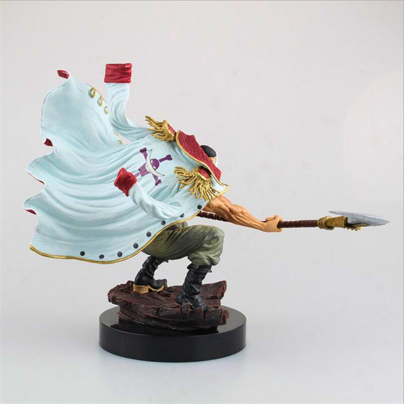 Edward Newgate (Whitebeard) action figure from One Piece, 24 cm tall, crafted from high-quality PVC and packaged in a vibrant color box.