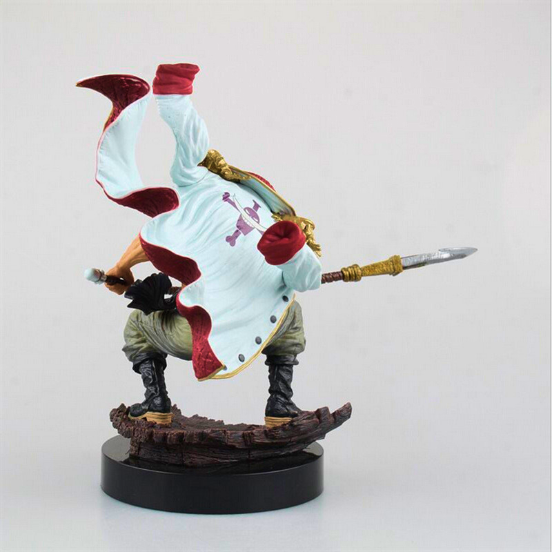 Edward Newgate (Whitebeard) action figure from One Piece, 24 cm tall, crafted from high-quality PVC and packaged in a vibrant color box.