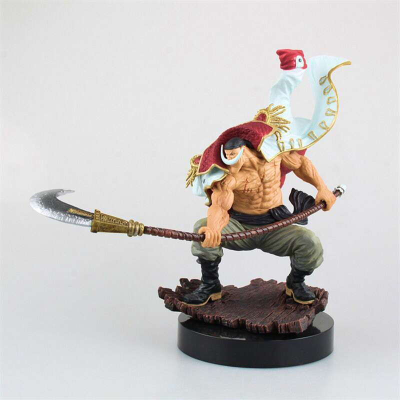 Edward Newgate (Whitebeard) action figure from One Piece, 24 cm tall, crafted from high-quality PVC and packaged in a vibrant color box.