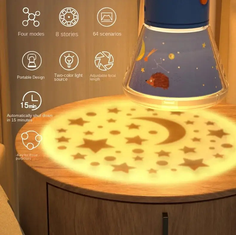Mideer Multifunctional Story Projector with Starry Night Lamp and Story Discs