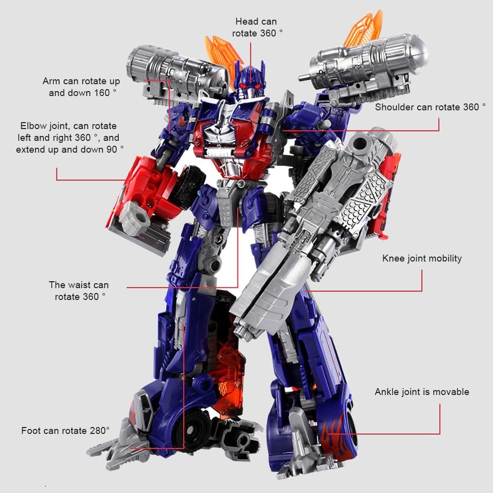 IACCES Transformation Toy Model Car that converts into a dynamic robot, made of durable plastic, with a remastered, highly detailed finish