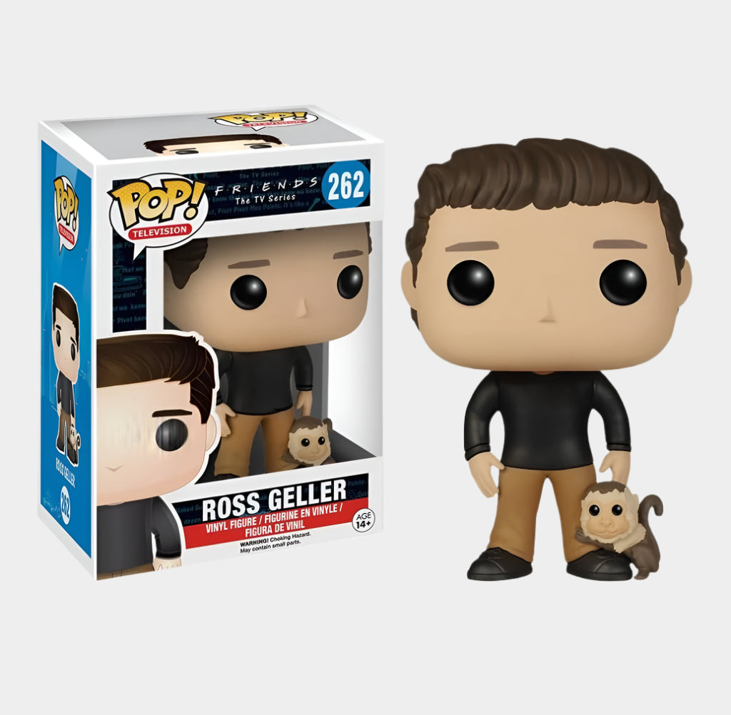Funko Pop! dolls from the series Friends, made from durable vinyl, approximately 10-12 cm tall, packaged in a stylish color box