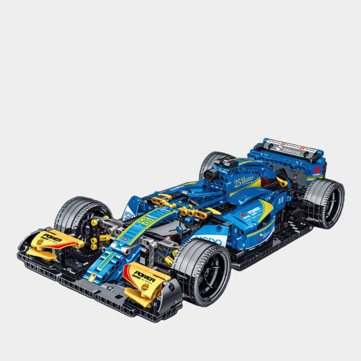 F1 Racing Car Building Kits featuring 1:14 scale models of Williams FW41, Ferrari SF90, Renault R.S., Jaguar R5, and Force India with 1100 high-precision pieces