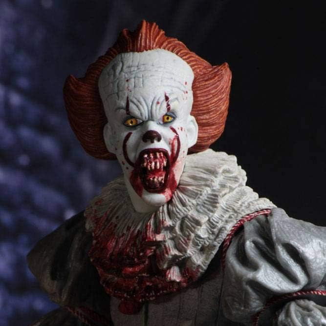 Pennywise Bloody Action Figure – a collectible figure featuring the creepy clown from IT with a red balloon