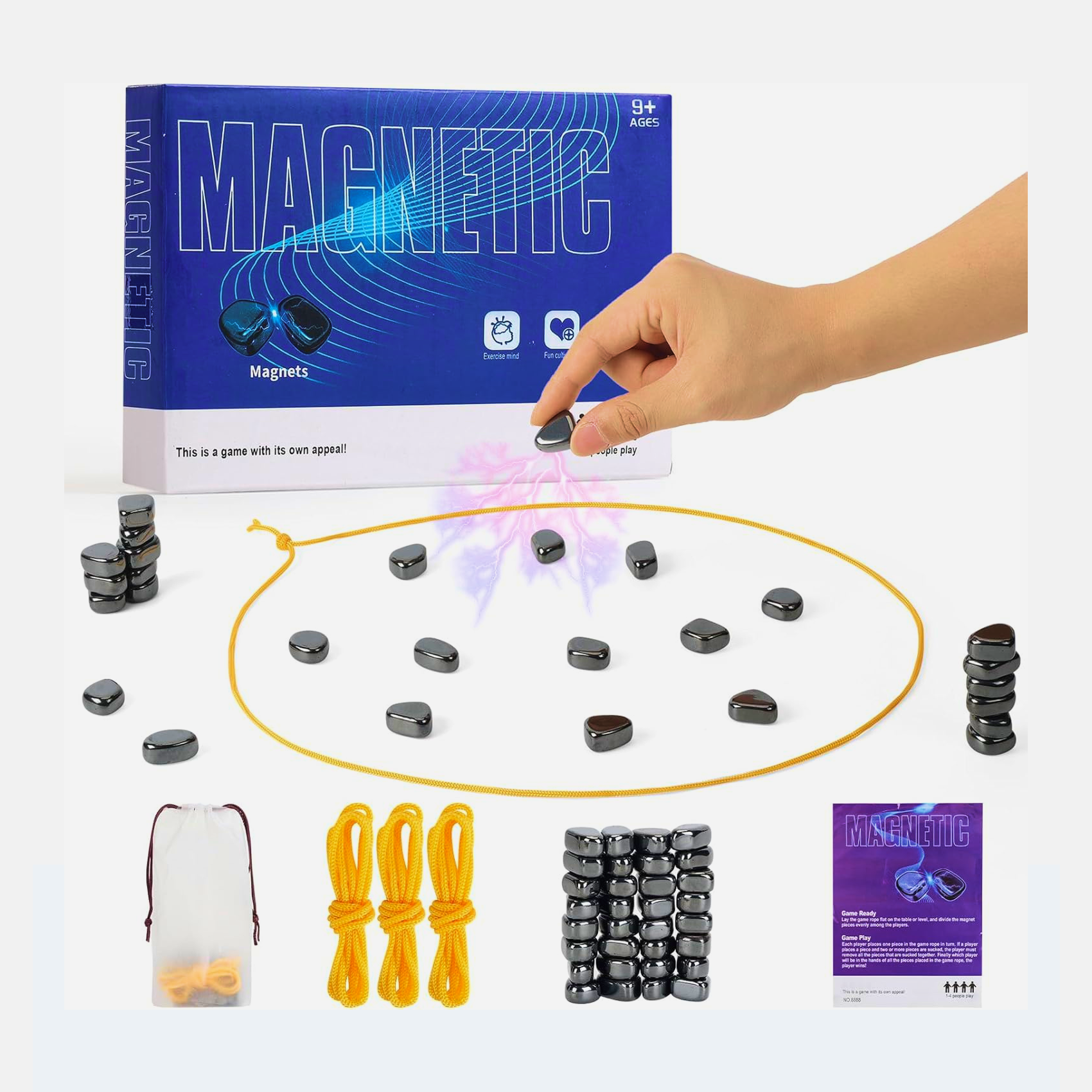 Magnetic Effect Chess board game made of durable plastic with a secure magnetic design, perfect for kids aged 3-6.