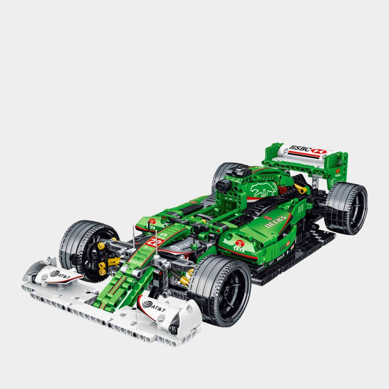 F1 Racing Car Building Kits featuring 1:14 scale models of Williams FW41, Ferrari SF90, Renault R.S., Jaguar R5, and Force India with 1100 high-precision pieces