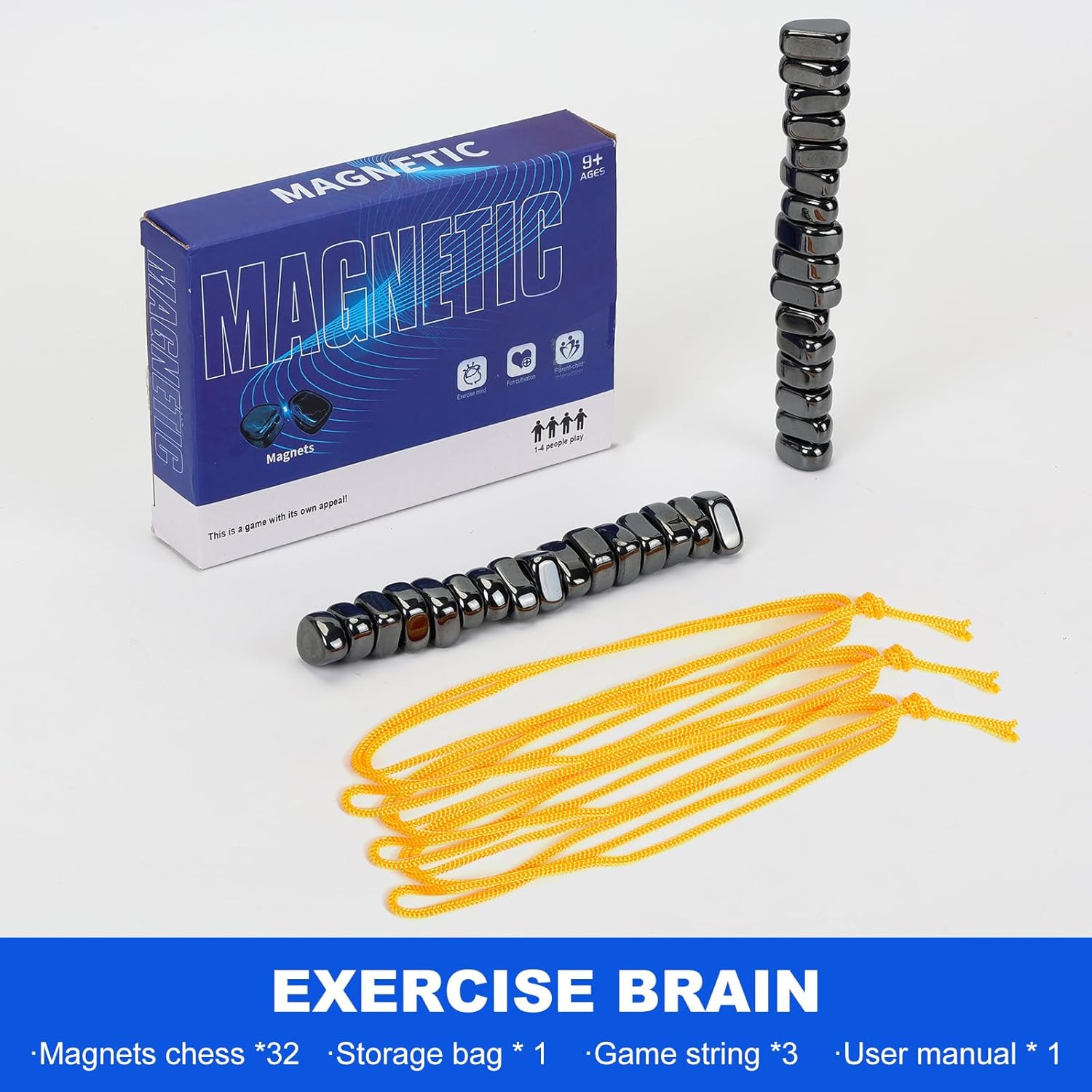 Magnetic Effect Chess board game made of durable plastic with a secure magnetic design, perfect for kids aged 3-6.