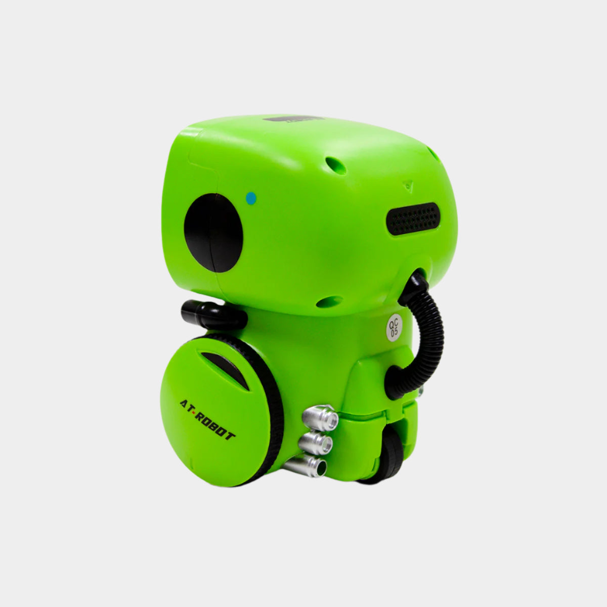Interactive smart robot with voice and touch control, featuring Ukrainian language commands, touch sensors, and dynamic music and dance moves