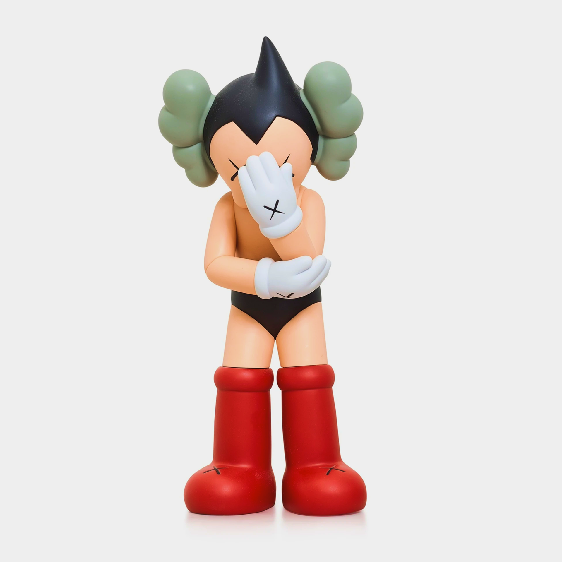 Bright and lively Astro Boy doll inspired by Sesame Street, posed with elegant gentlemanly style
