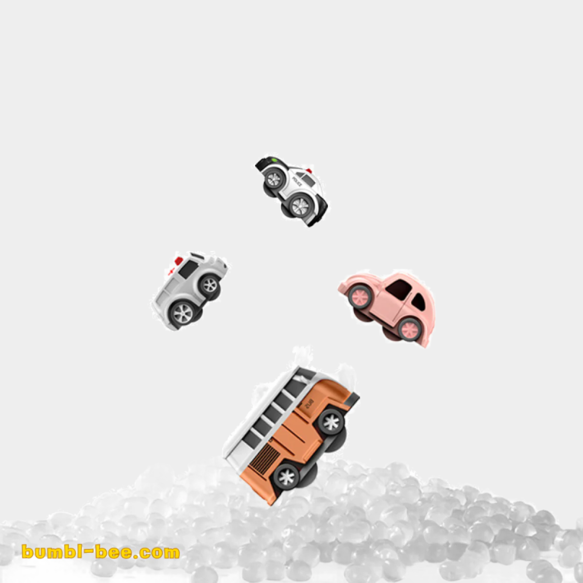 Mechanical track adventure game set with vehicles and parking