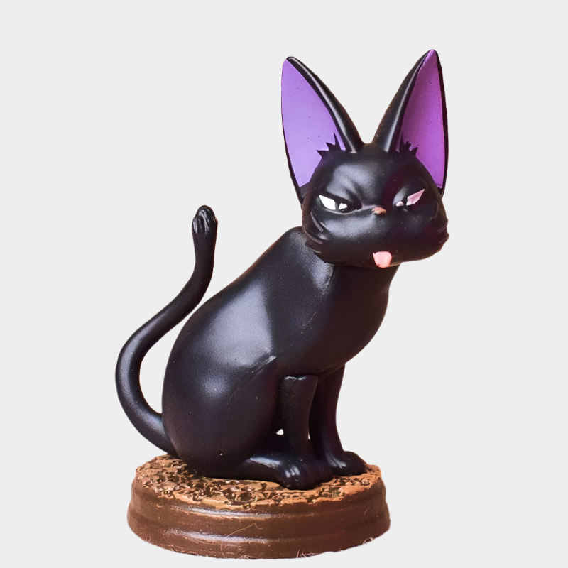 Black Cat Gigi kawaii ornament collection with detailed bases