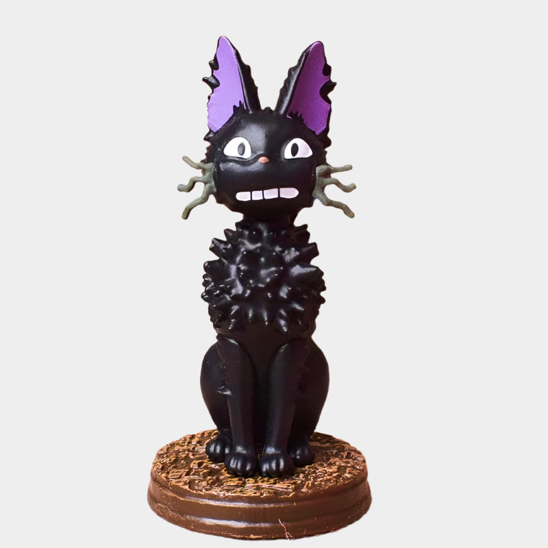Black Cat Gigi kawaii ornament collection with detailed bases