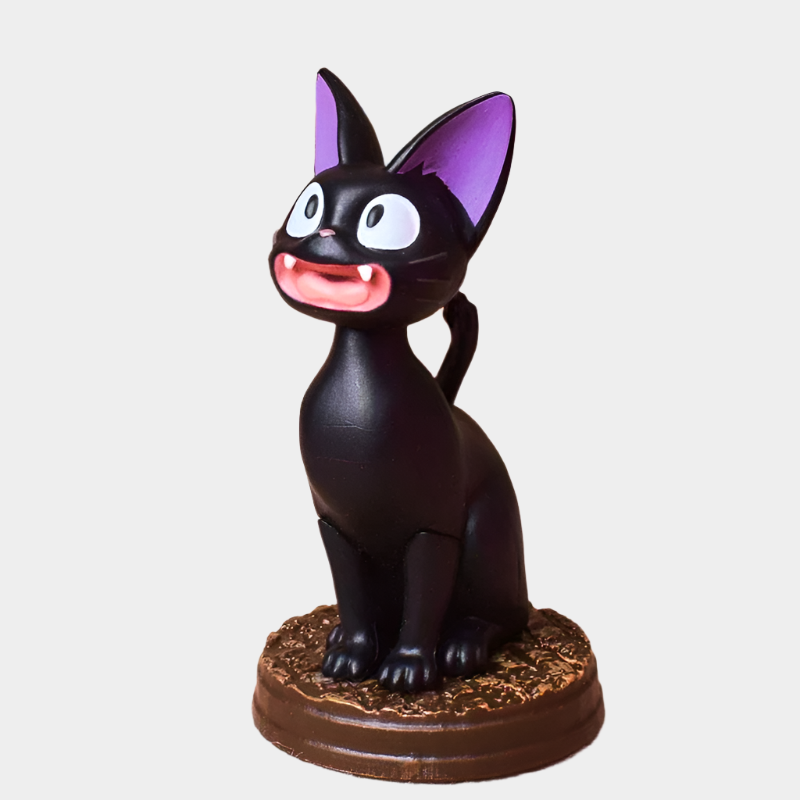 Black Cat Gigi kawaii ornament collection with detailed bases