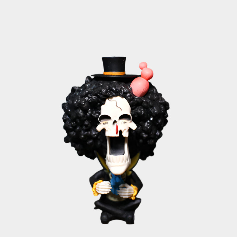One Piece Q-Version figures set featuring adorable big head sitting dolls made from high-quality PVC, approx. 7.8–9.8 cm tall, in a blind box
