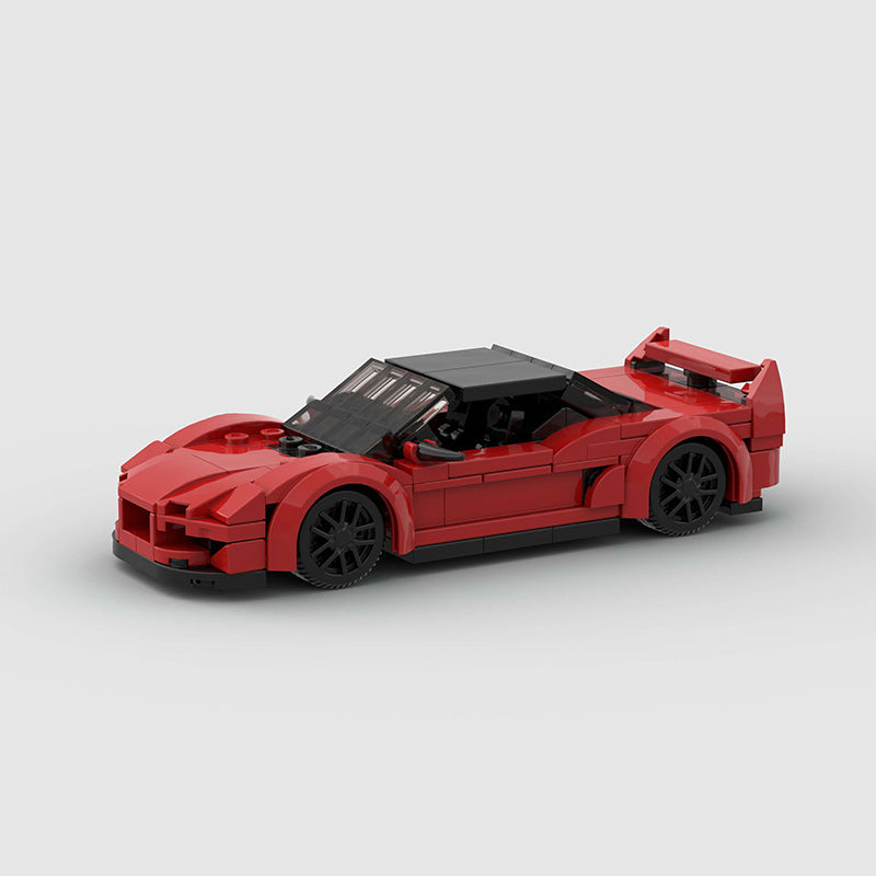 Acura NSX building block set featuring a compact, sleek sports car model constructed from high-quality ABS plastic, compatible with Lego bricks