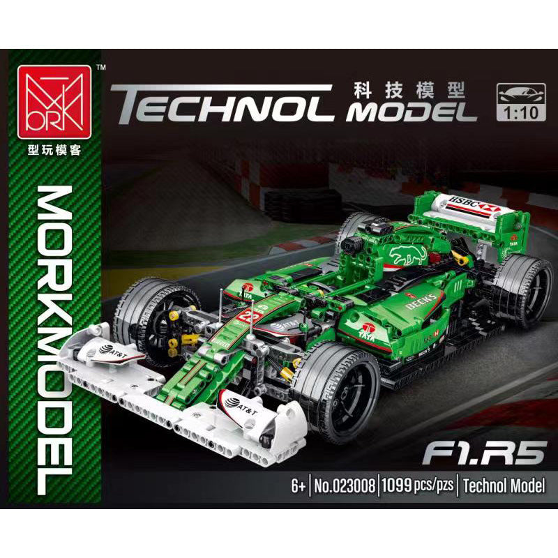 F1 Racing Car Building Kits featuring 1:14 scale models of Williams FW41, Ferrari SF90, Renault R.S., Jaguar R5, and Force India with 1100 high-precision pieces