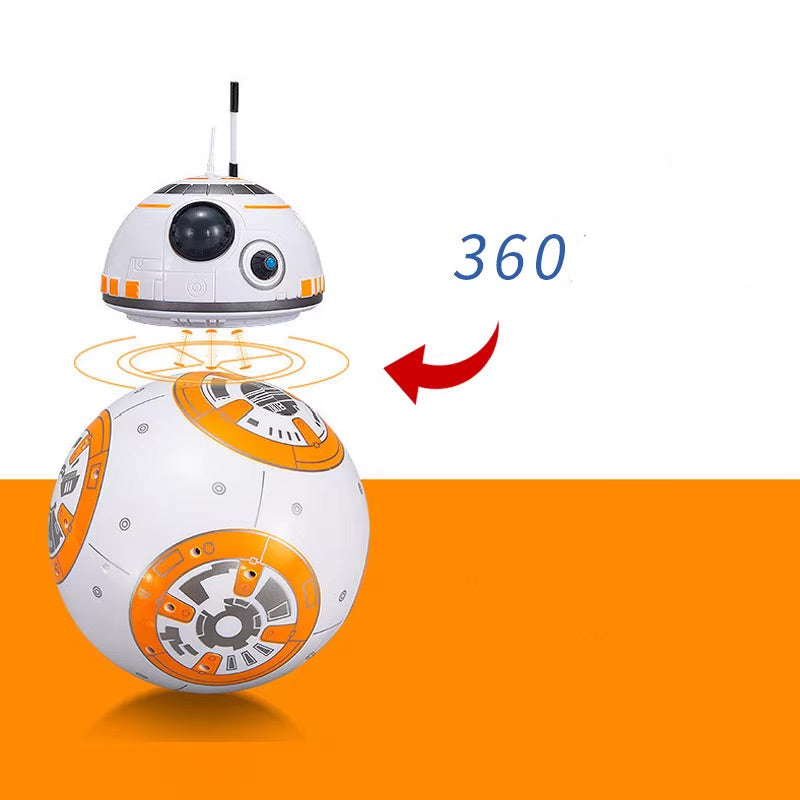 Star Wars BB-8 Robot with remote control, featuring analog sound effects, colorful lights, and realistic rolling movement