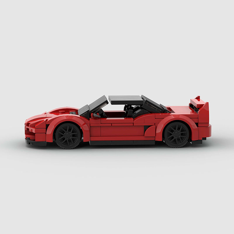 Acura NSX building block set featuring a compact, sleek sports car model constructed from high-quality ABS plastic, compatible with Lego bricks
