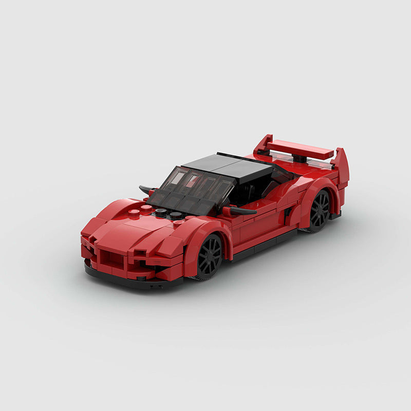 Acura NSX building block set featuring a compact, sleek sports car model constructed from high-quality ABS plastic, compatible with Lego bricks