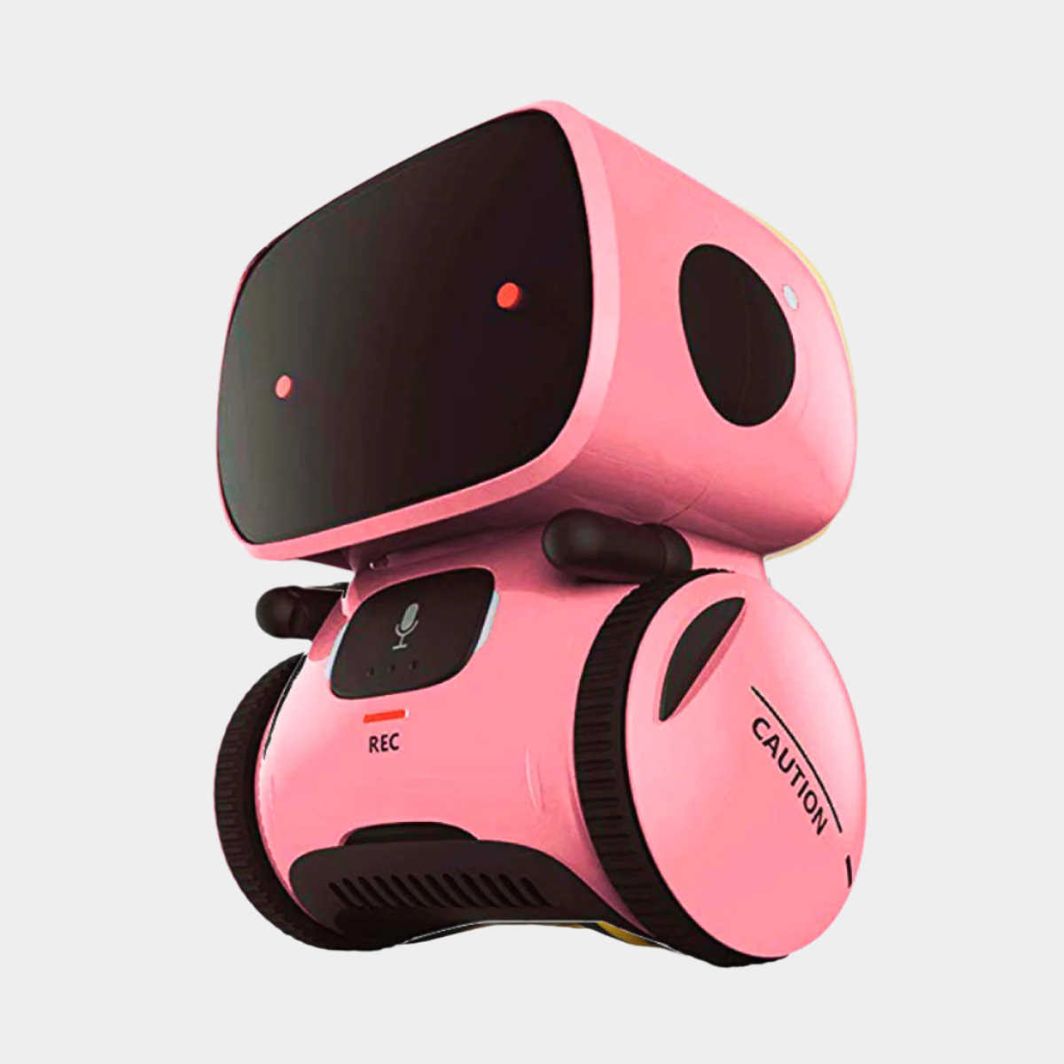 Interactive smart robot with voice and touch control, featuring Ukrainian language commands, touch sensors, and dynamic music and dance moves