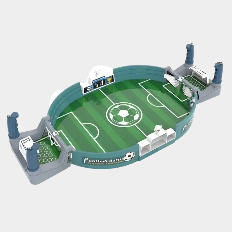Large football table game for children aged 3-6, featuring a medium upgraded catapult football design with 2 balls, in a color box