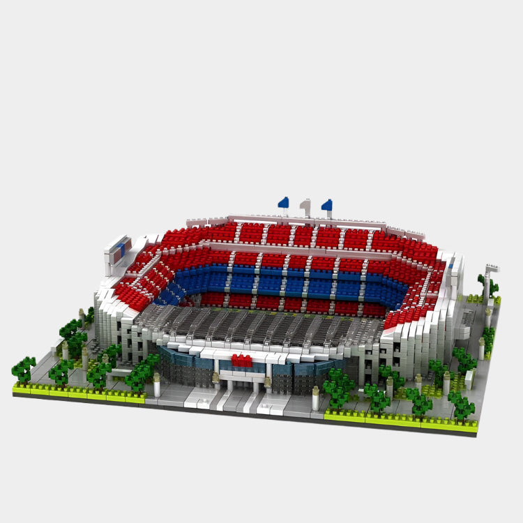 Intricate Camp Nou Stadium building block set with 3500 pieces