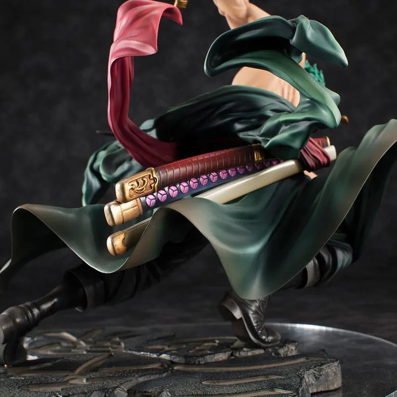 One Piece Zoro Figure - Collectible Model with Three Swords
