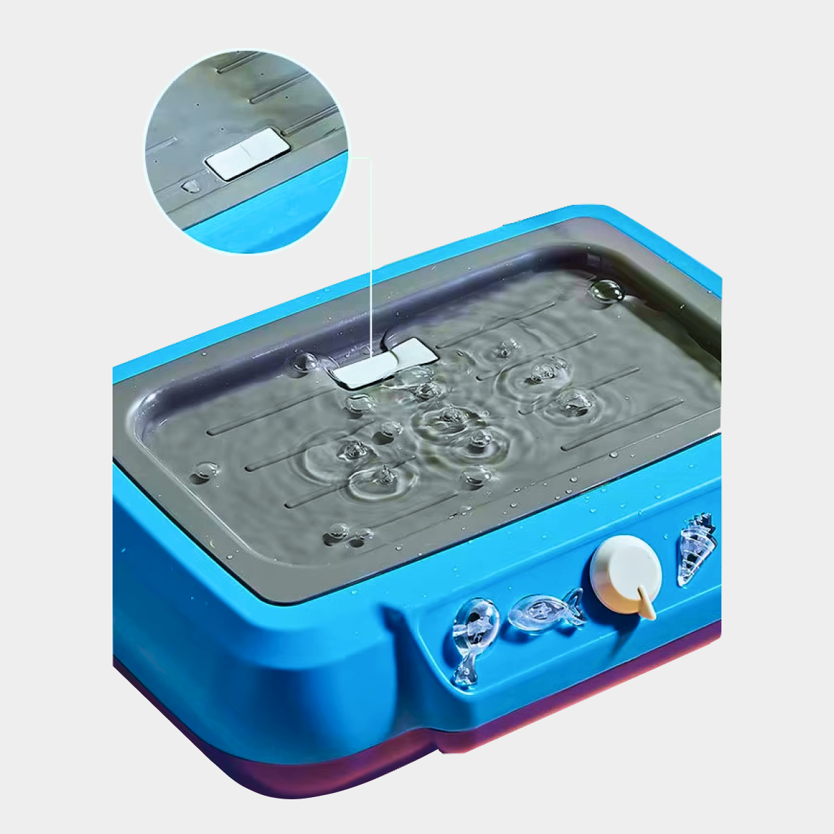 DIY Magic Food Fryer Toy for kids with realistic lights, sound effects, and color-changing food, perfect for children aged 5 and up.