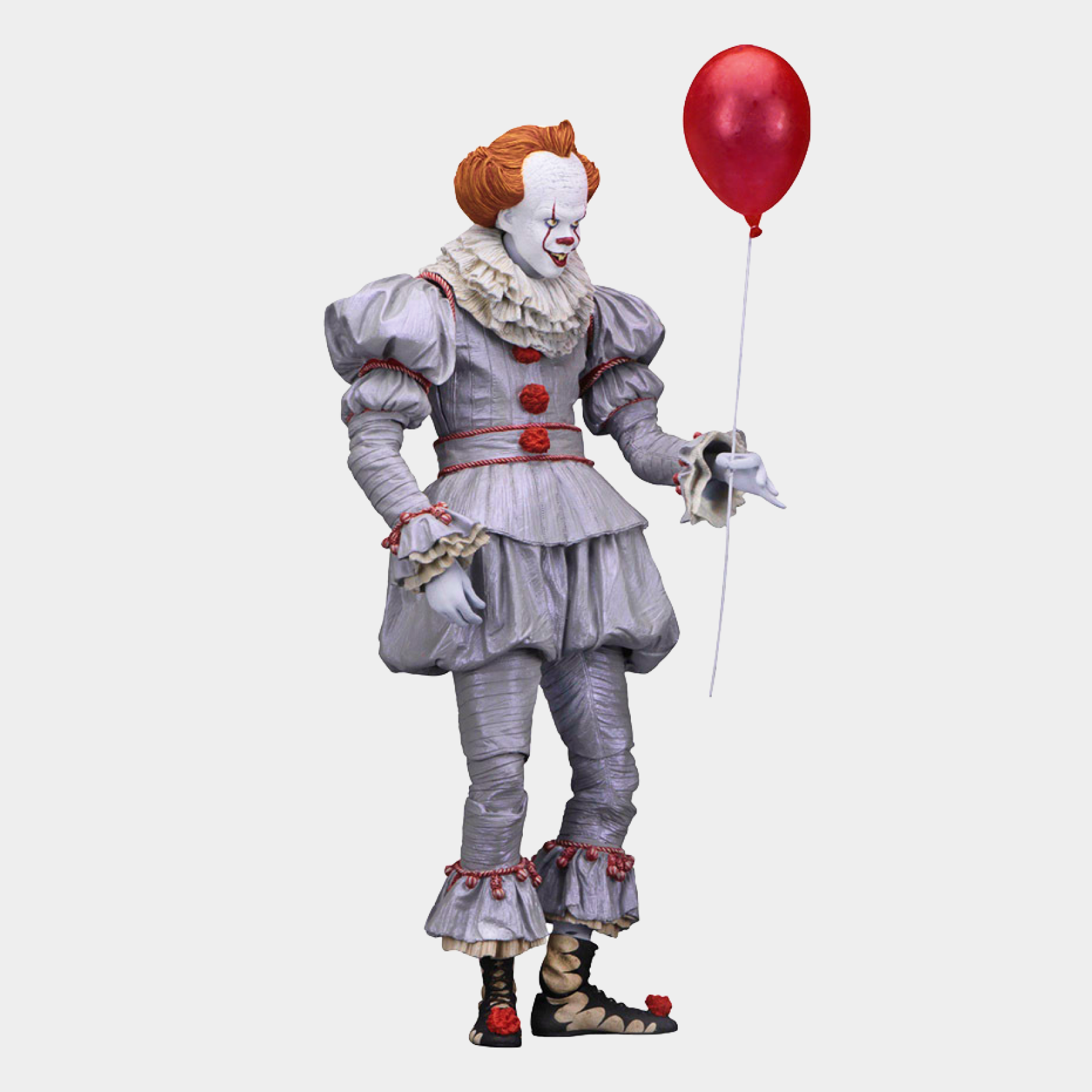 Pennywise Bloody Action Figure – a collectible figure featuring the creepy clown from IT with a red balloon