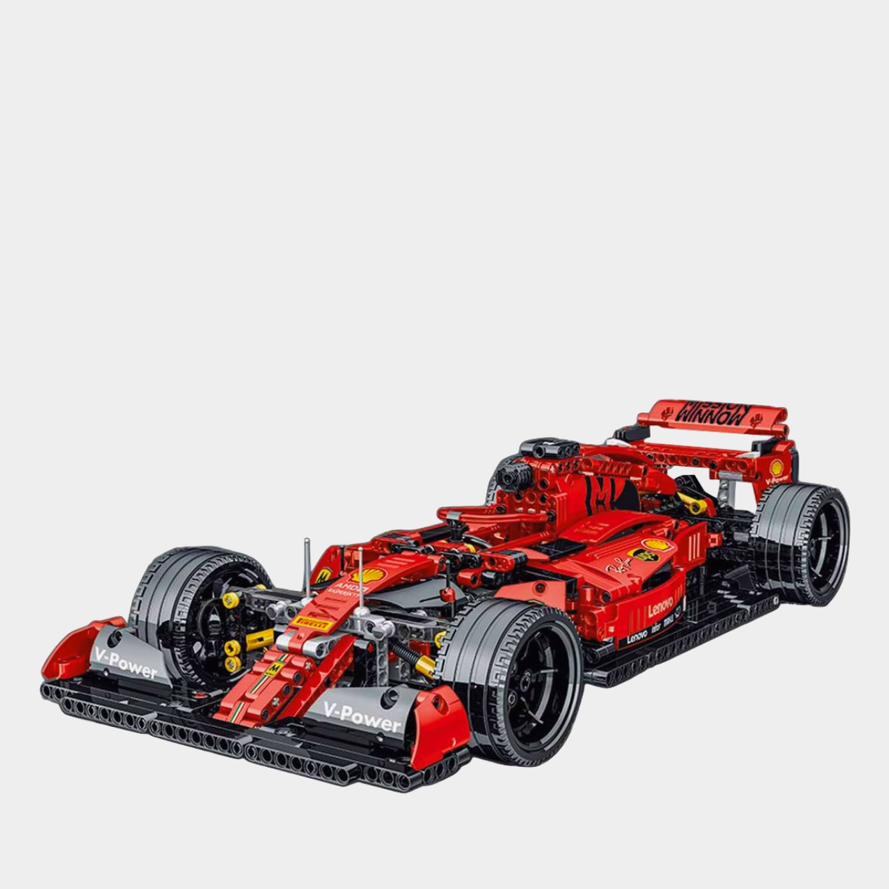 F1 Racing Car Building Kits featuring 1:14 scale models of Williams FW41, Ferrari SF90, Renault R.S., Jaguar R5, and Force India with 1100 high-precision pieces