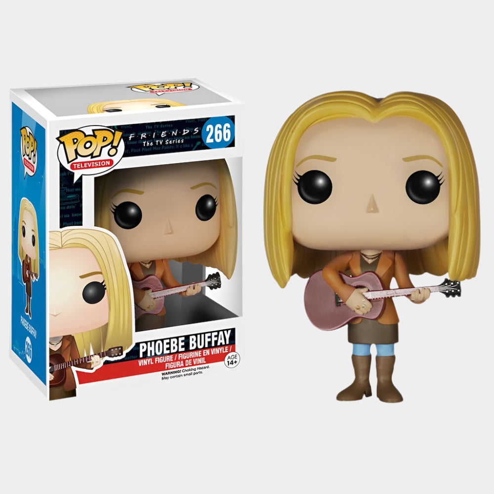 Funko Pop! dolls from the series Friends, made from durable vinyl, approximately 10-12 cm tall, packaged in a stylish color box