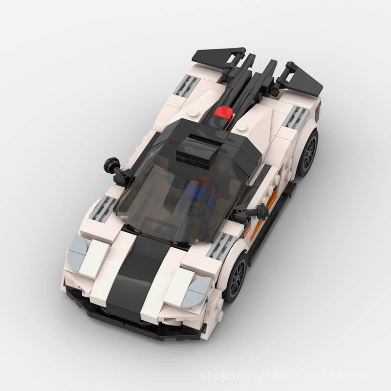 Koenigsegg ONE:1 building blocks set featuring self-locking ABS plastic bricks to construct a detailed supercar model, measuring approximately 8.5 x 19 x 8 cm