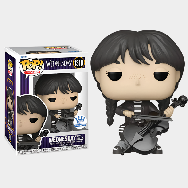 Funko Pop! Wednesday Addams collectible figure, 12 cm tall, made of durable PVC and packaged in a stylish color box
