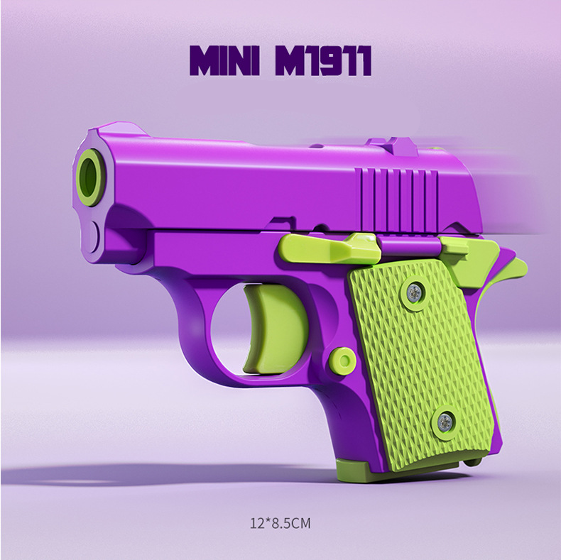 Simulation toy gun modeled after the Colt 1911, made of durable ABS plastic with a continuous shell-pushing mechanism