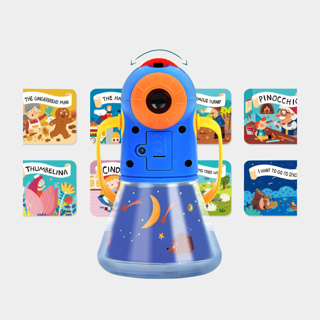 Mideer Multifunctional Story Projector with Starry Night Lamp and Story Discs