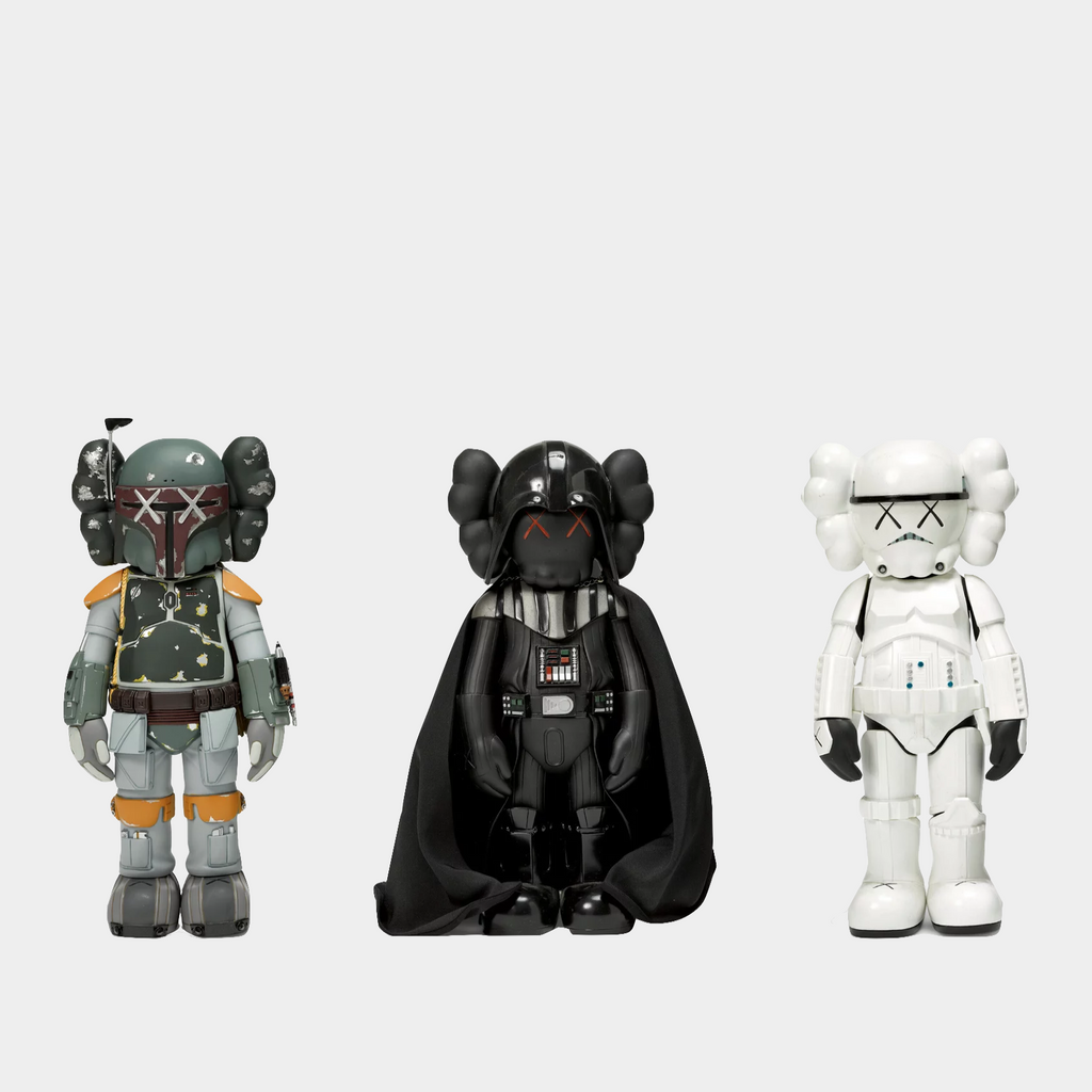 Exclusive KAWS Star Wars-inspired collectible figurine made from durable PVC, measuring 26 cm tall